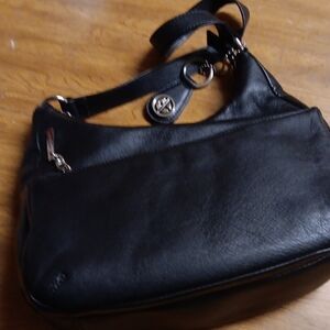 Relic Black Shoulder Bag with Silver Accents